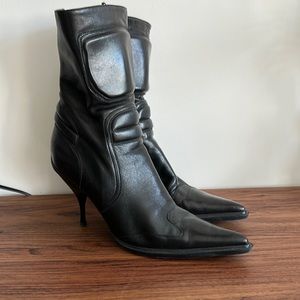 Black booties Mui Mui